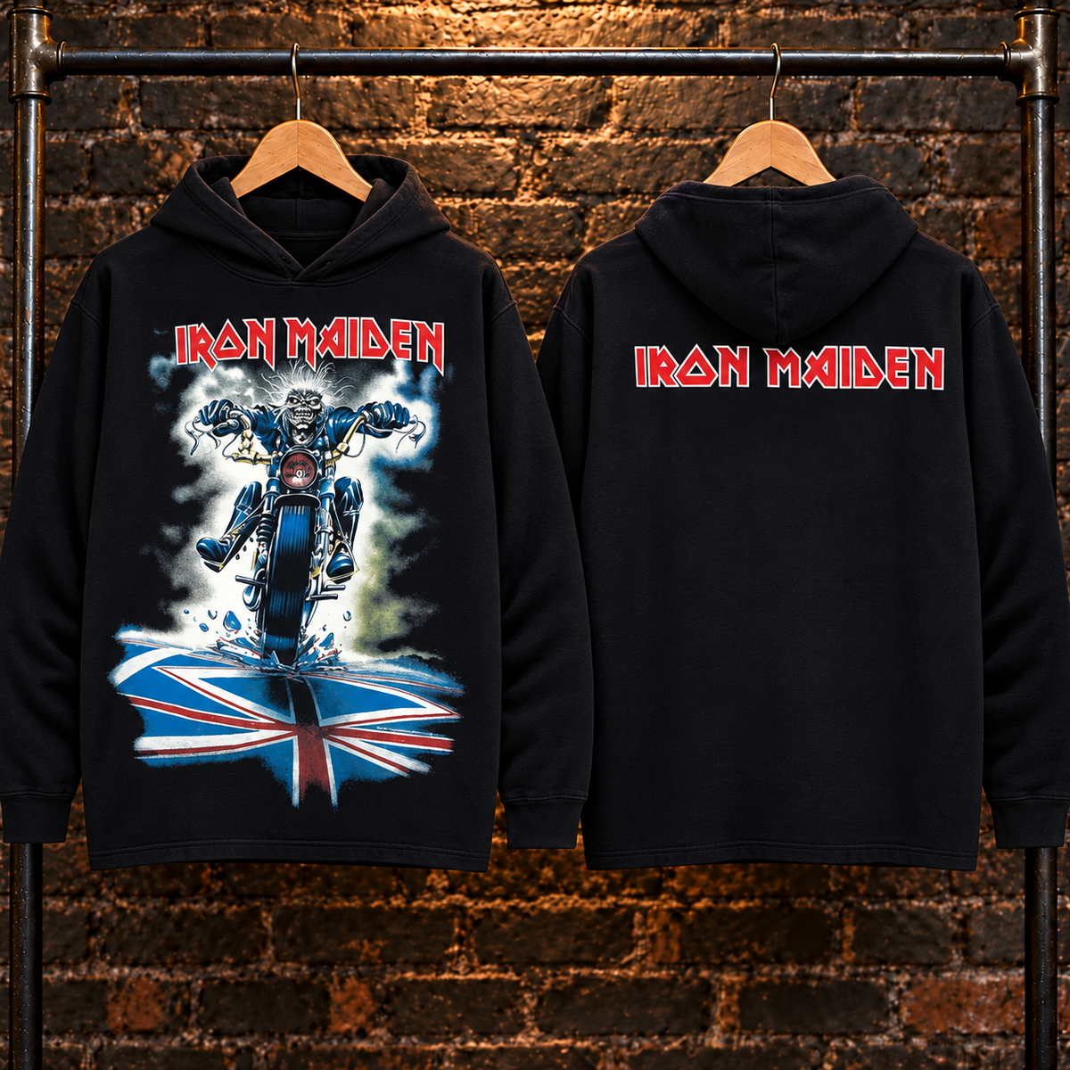 🔥 HOT PICK 🎸 Iron Maiden Hoodie ⚡ Rare Retro Rock Vibes