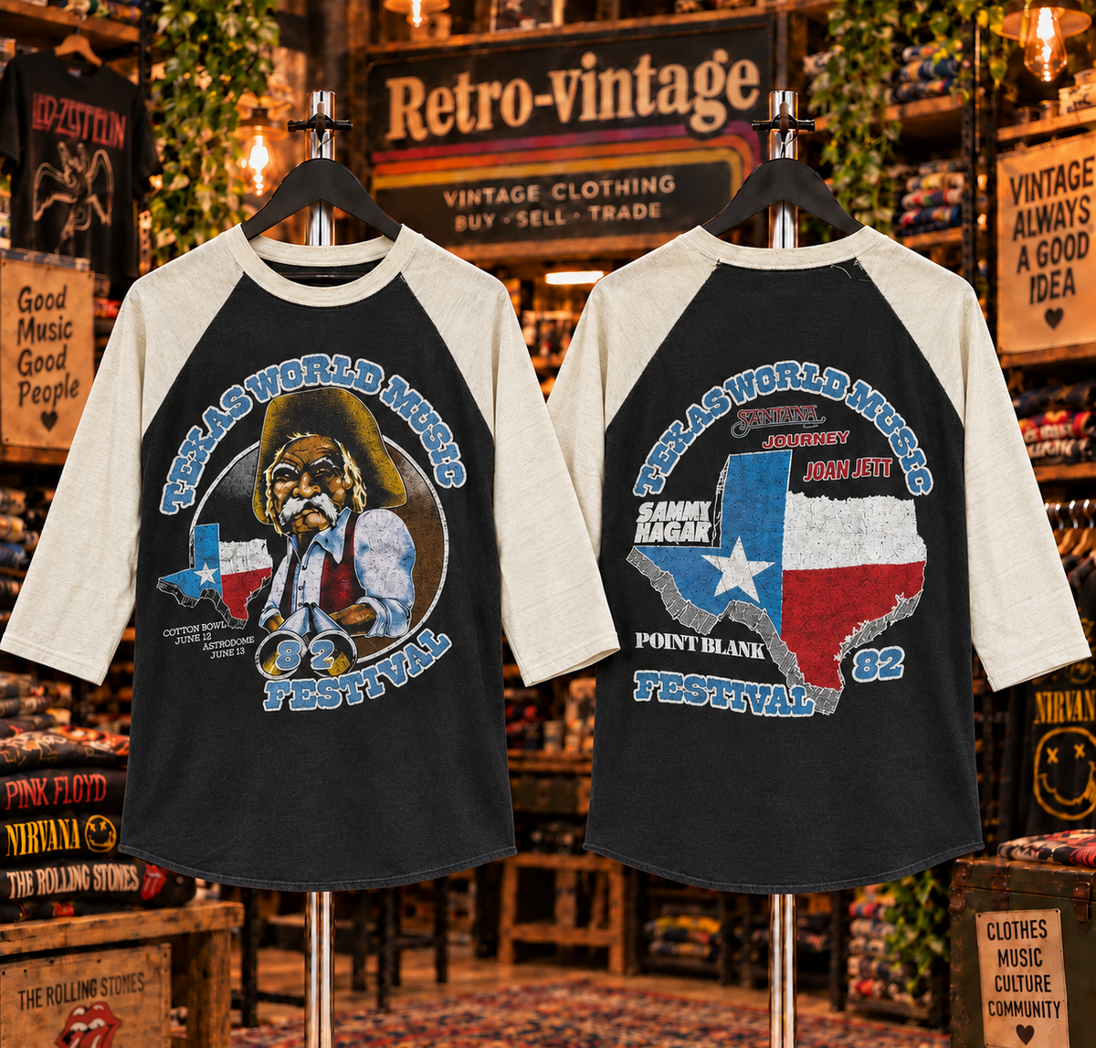 Texas World Music Festival Raglan T-Shirt