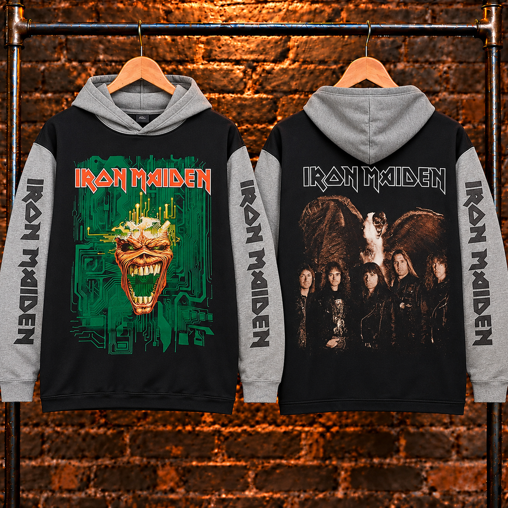 🔥 HOT PICK 🎸 Iron Maiden Hoodie ⚡ Rare Retro Rock Vibes