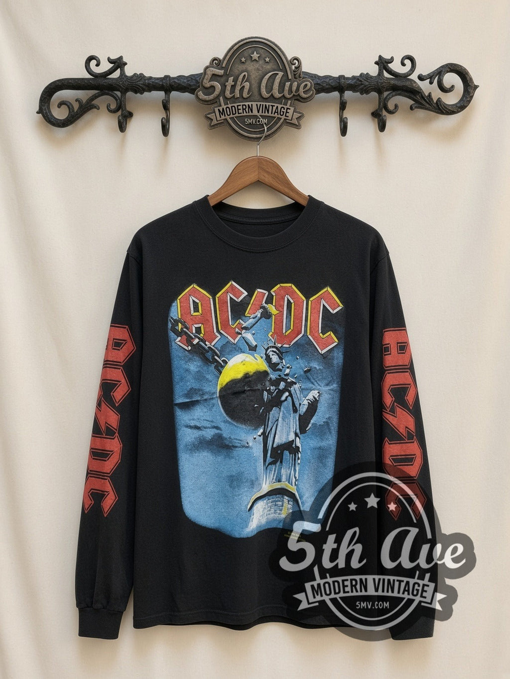 AC/DC – Wrecking Ball – Vintage Band Long Sleeve T-Shirt