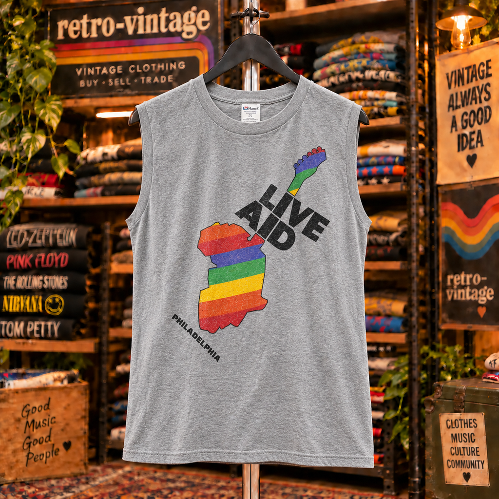 Live Aid 1985 Official Concert Sleeveless Tank