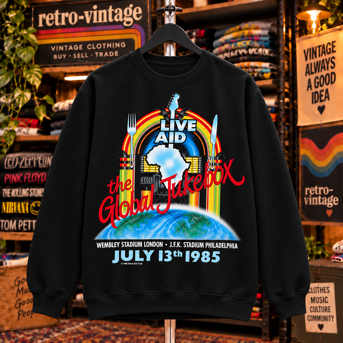 Live Aid 1985 Official Concert Sweatshirt
