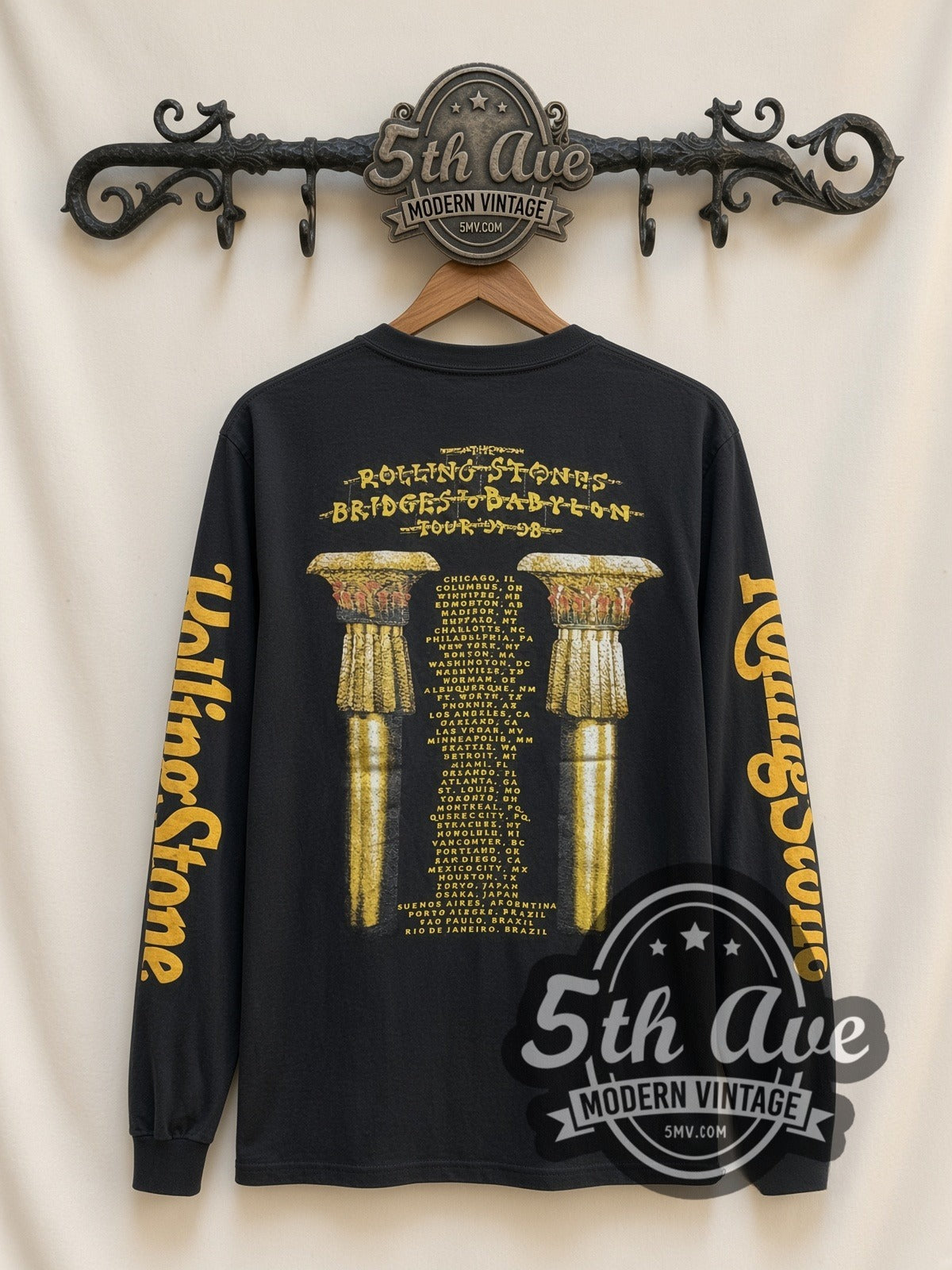 The Rolling Stones – Gold Tongue – Vintage Band Long Sleeve T-Shirt