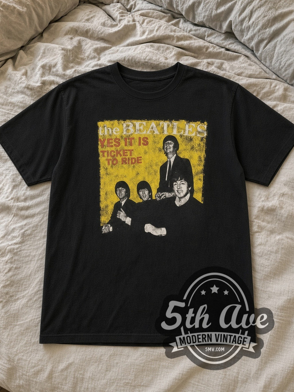 The Beatles – TICKET TO RIDE – Vintage Band T-Shirt