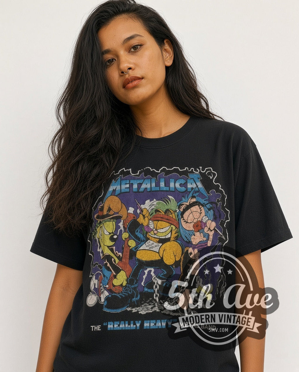 Metallica x Garfield – Metallicat – Vintage Band T-Shirt