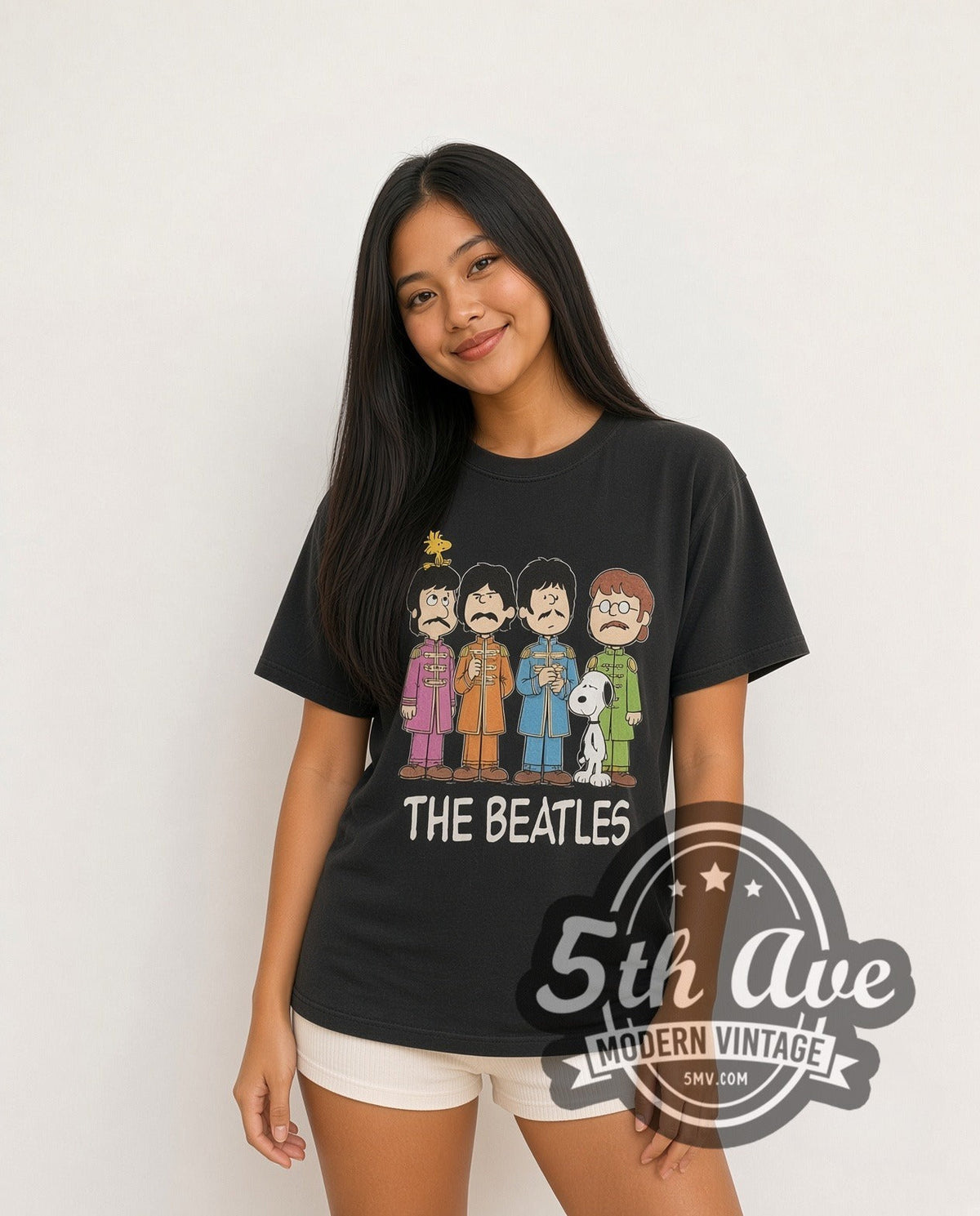 Peanuts x The Beatles – The Beagles – Vintage Cartoon T-Shirt