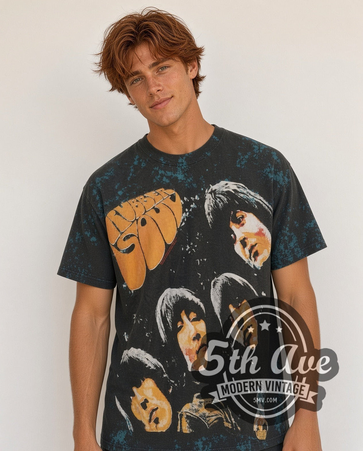 The Beatles – Rubber Soul – All Over Print – Vintage Band T-Shirt