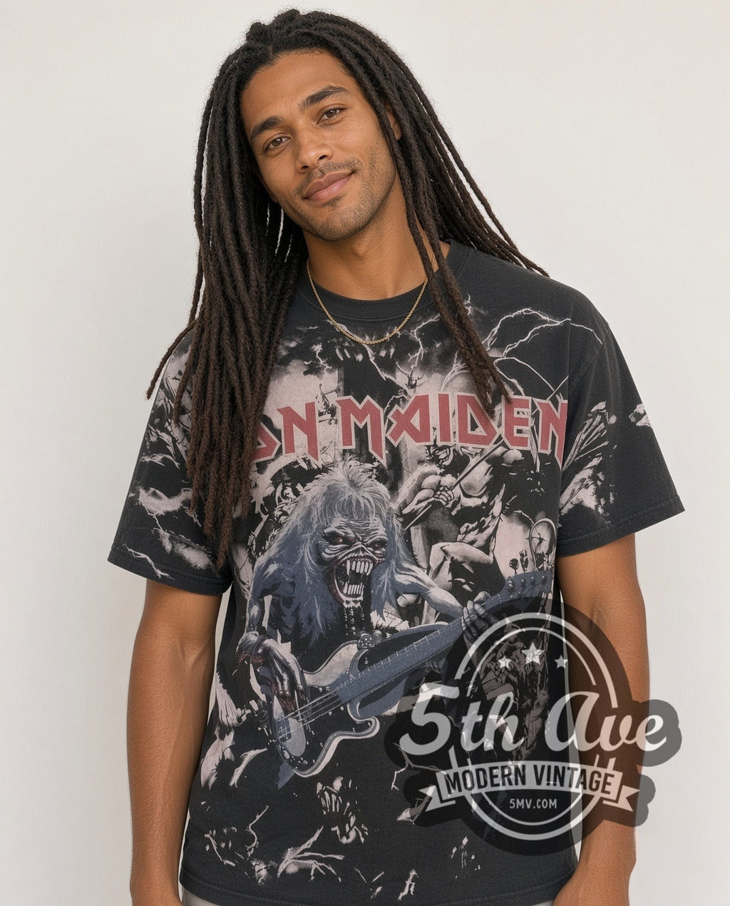Iron Maiden – Eddie Overprint – Vintage Band T-Shirt