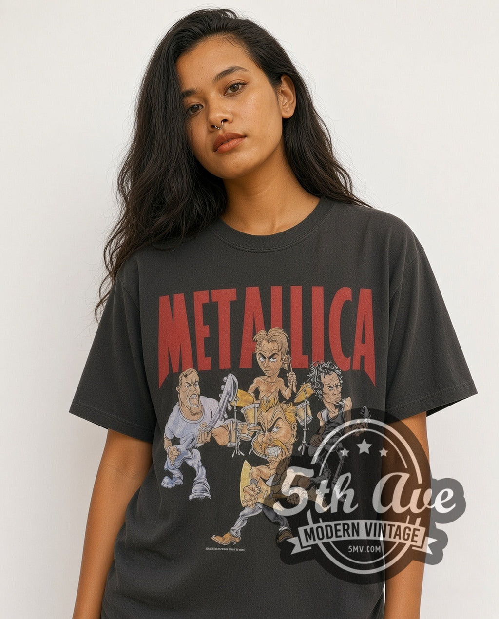 Metallica – Cartoon Graphic – Vintage Band T-Shirt