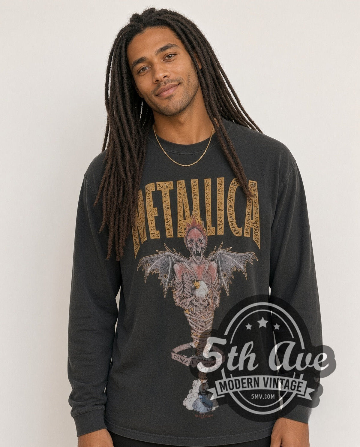 Metallica – King Nothing Careful What You Wish – Vintage Band Long Sleeve T-Shirt