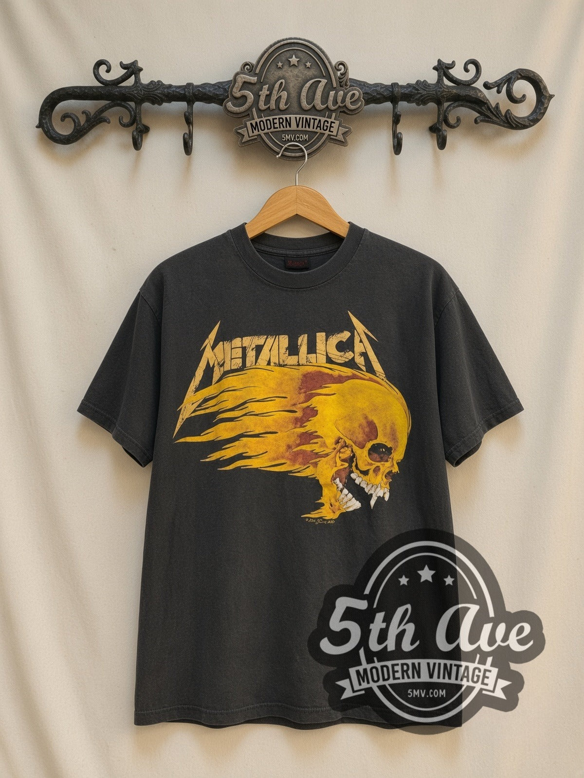 Metallica – Summer Shit '94 Flaming Skull – Vintage Band T-Shirt