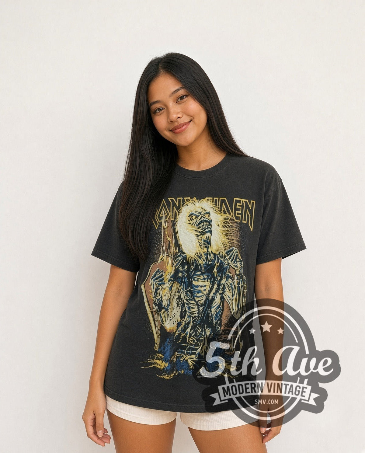 Iron Maiden – Chained Eddie RIP Tombstone – Vintage Band T-Shirt