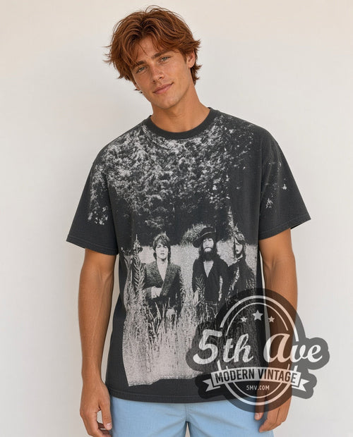 The Beatles – Field Portrait Bleached Shoulders – Vintage Band T-Shirt
