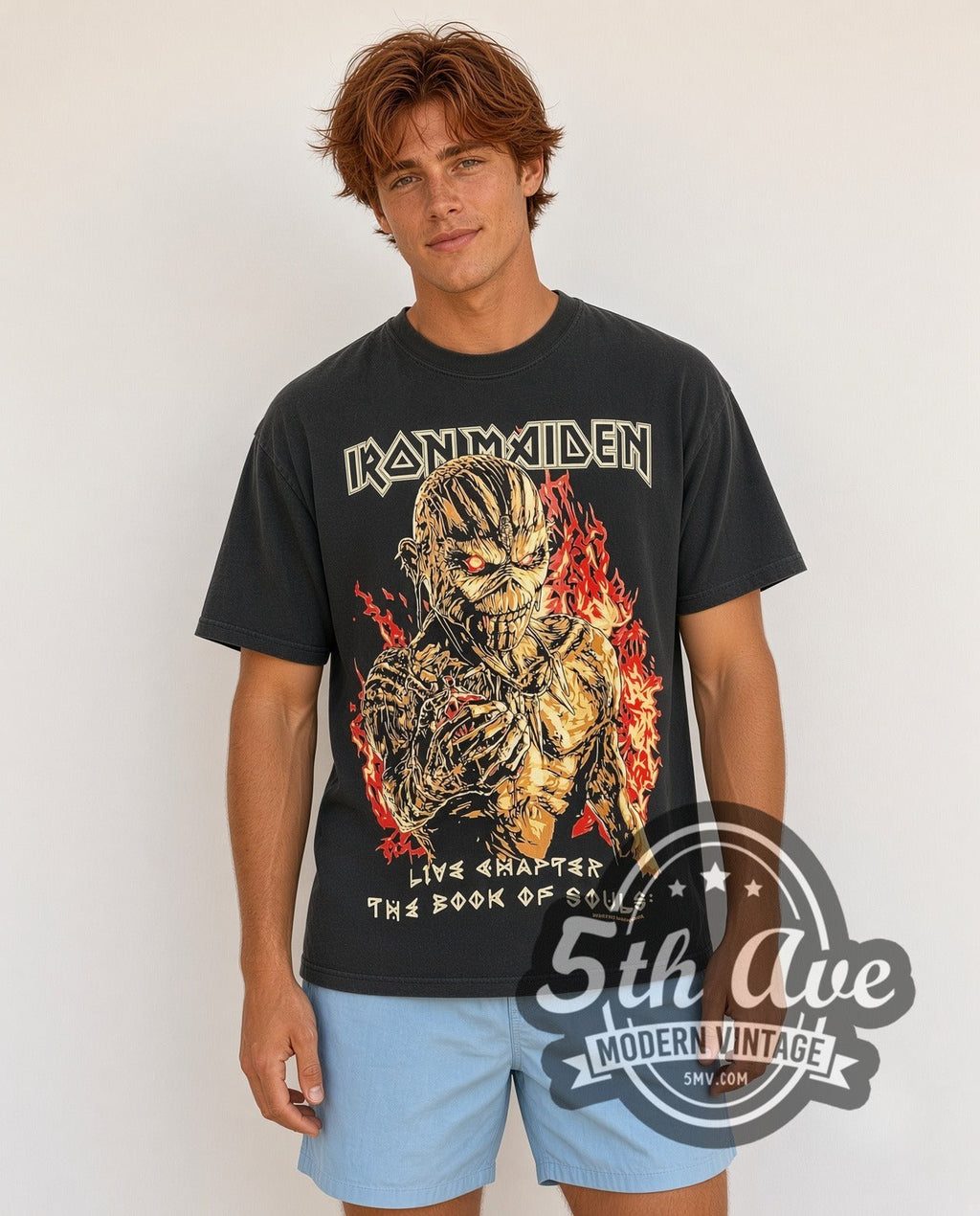 Iron Maiden Live Chapter the Book of Souls – Vintage Band T-Shirt