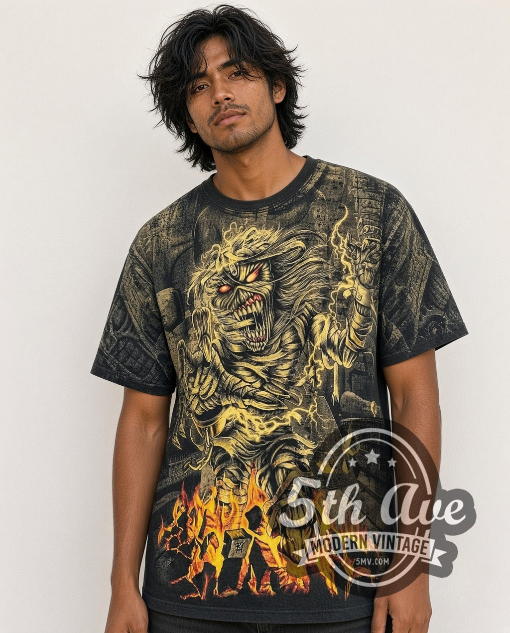 Iron Maiden – Somewhere Back in Time – All Over Print – Vintage Band T-Shirt