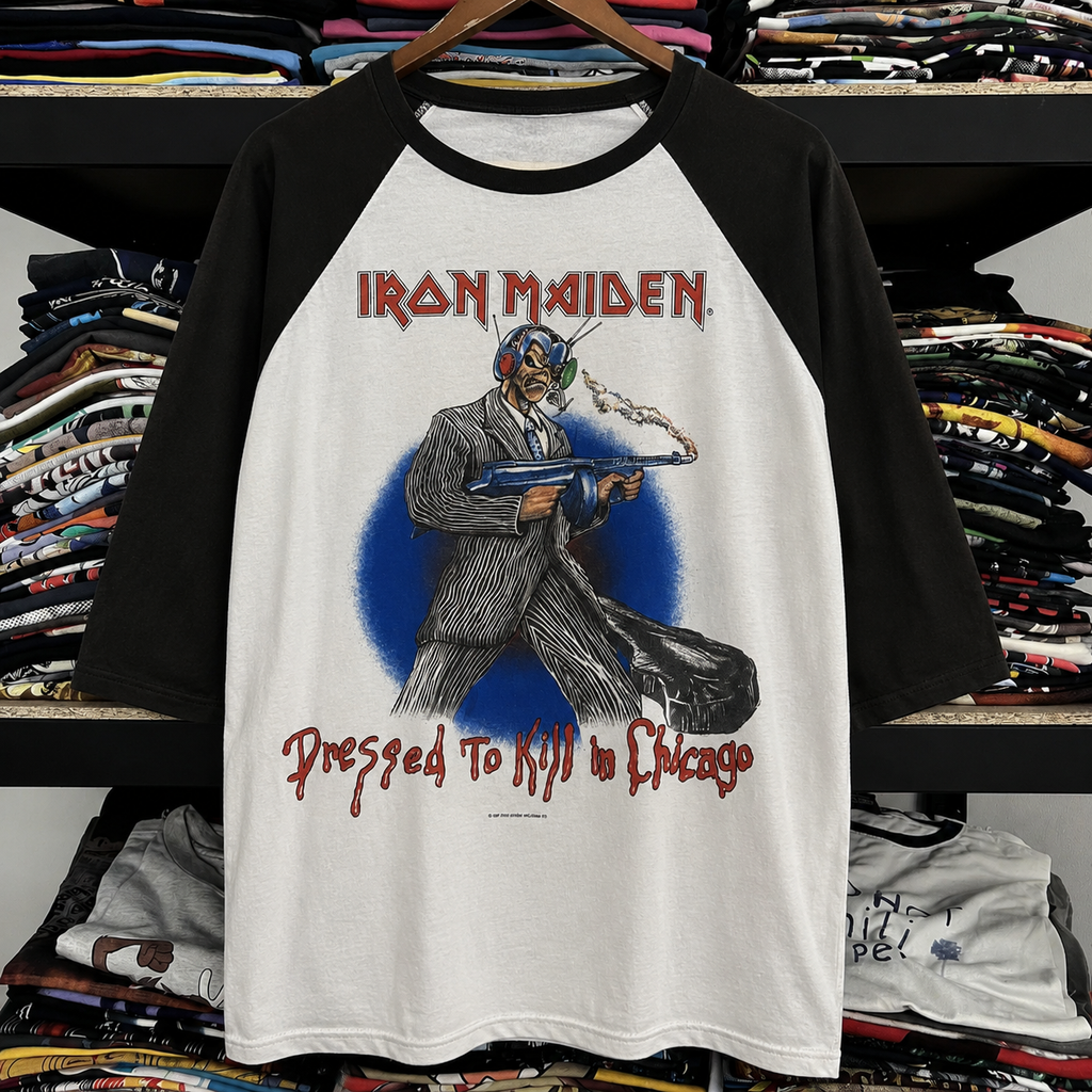 Vintage Iron Maiden Raglan T-Shirt