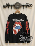 The Rolling Stones – US Flag Tongue – Vintage Band Long Sleeve T-Shirt