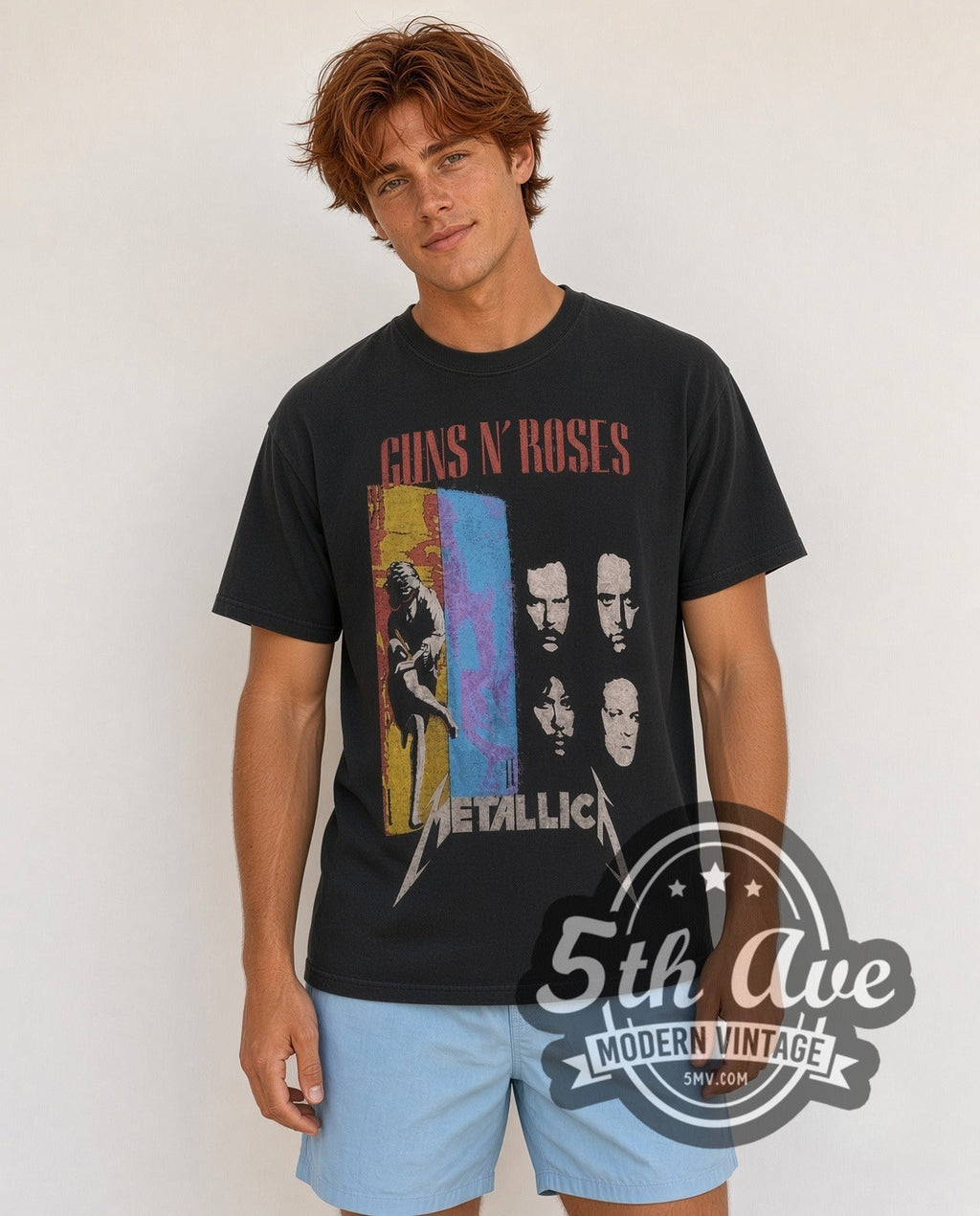 Guns N' Roses and Metallica – 1992 Stadium Tour – Vintage Band T-Shirt