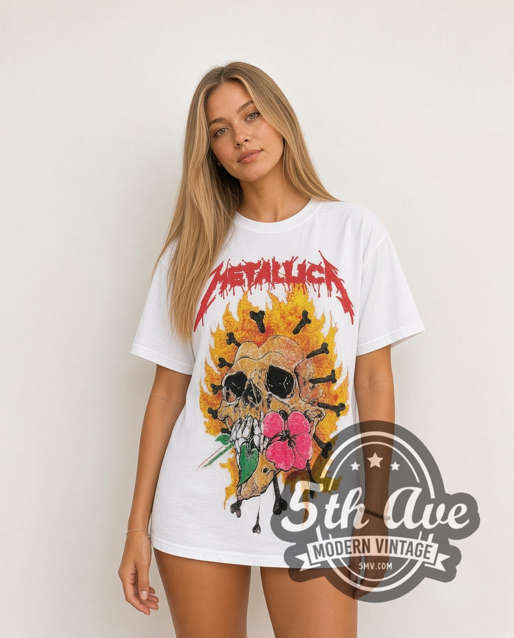 Metallica – Pushead Artwork – All Over Print – Vintage Band T-Shirt