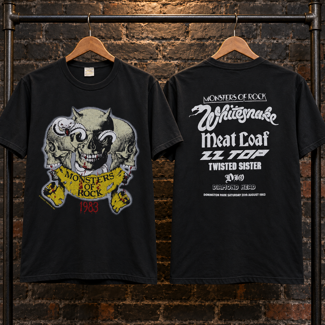 Monsters of Rock 1983 inspired T-Shirt front and back
