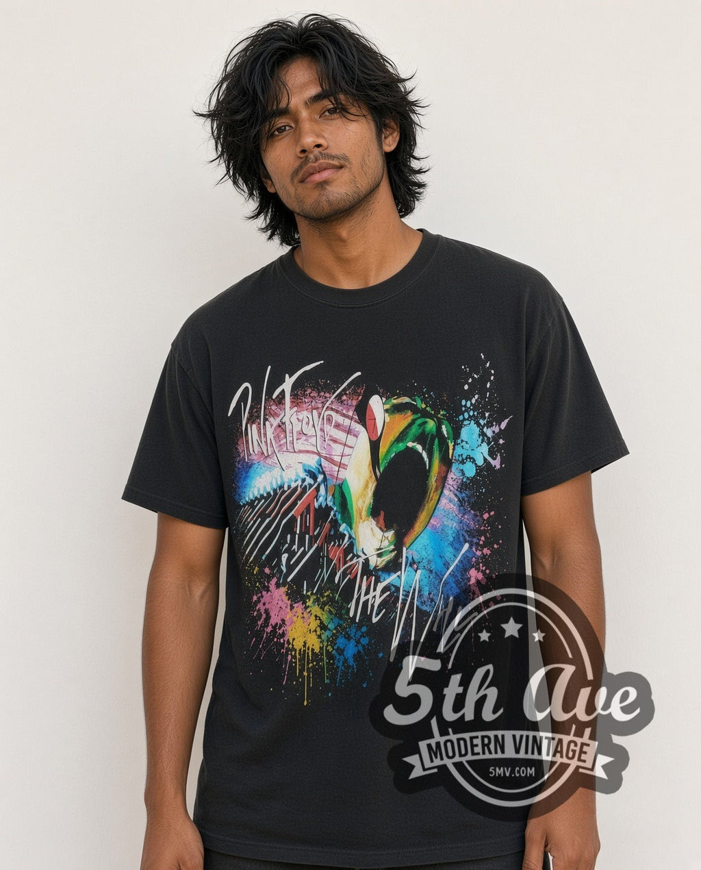 Pink Floyd – The Wall Screaming Face Splash Art – Vintage Band T-Shirt