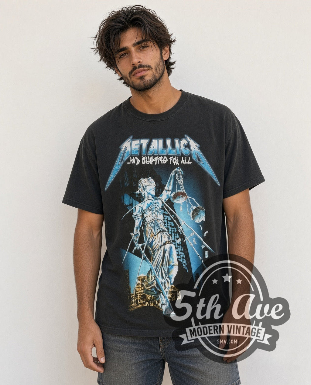 Metallica – And Justice for All Lady Justice Classic – Vintage Band T-Shirt