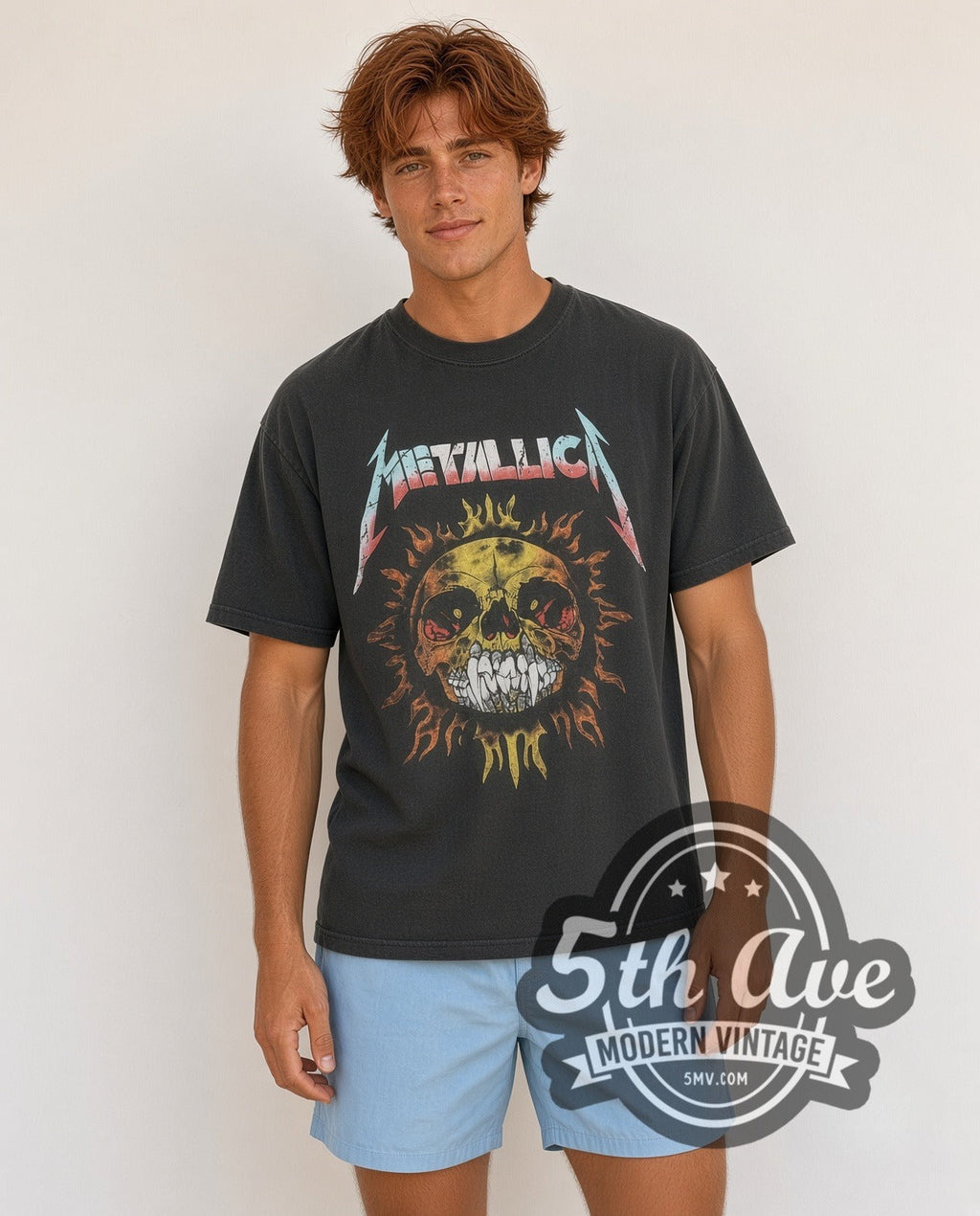 Metallica – Pushead Skull and Flaming Skull – Vintage Band T-Shirt