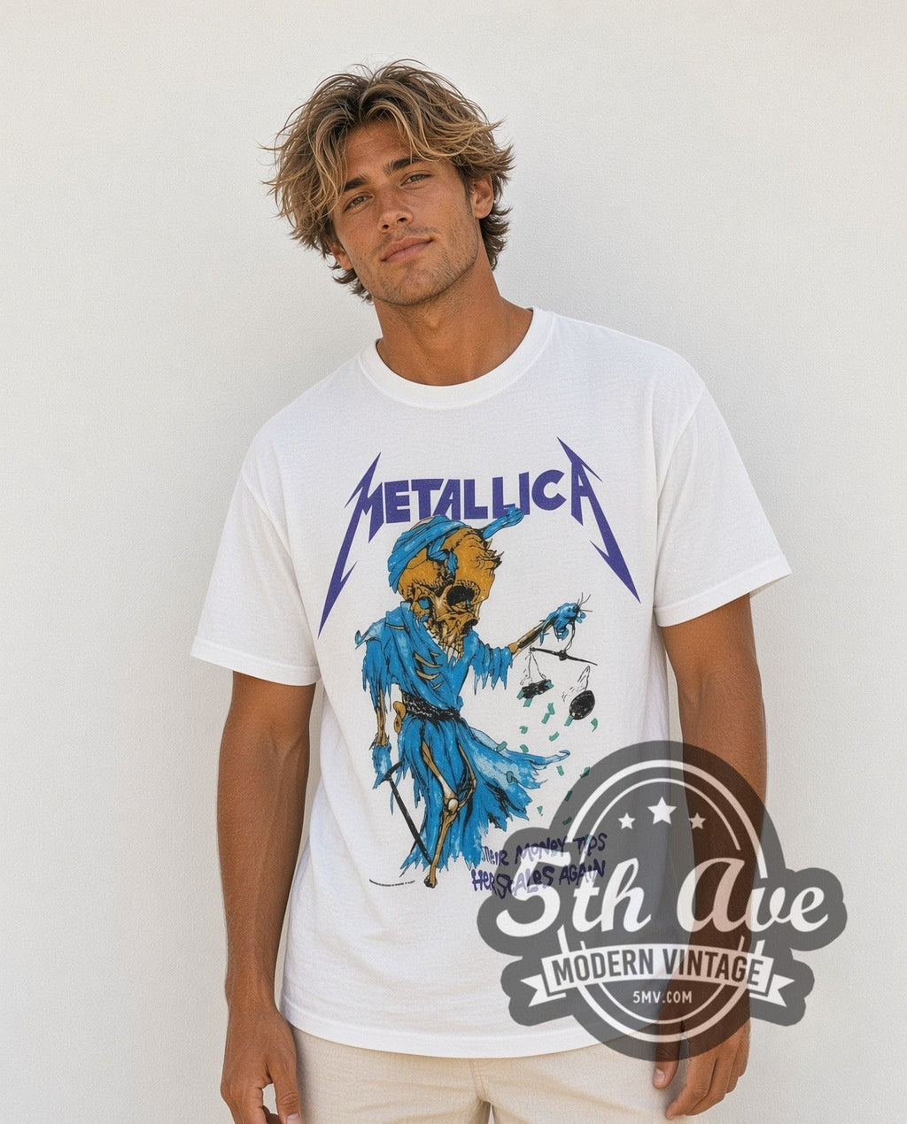 Metallica – Their Money Tips Her Scales Again – Vintage Band T-Shirt