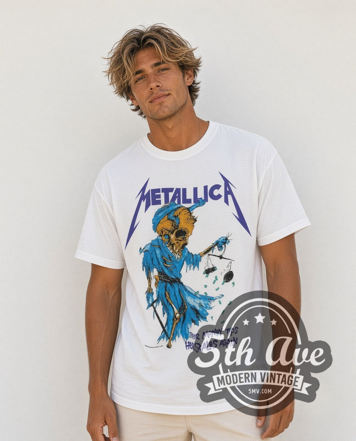 Metallica – Their Money Tips Her Scales Again – Vintage Band T-Shirt