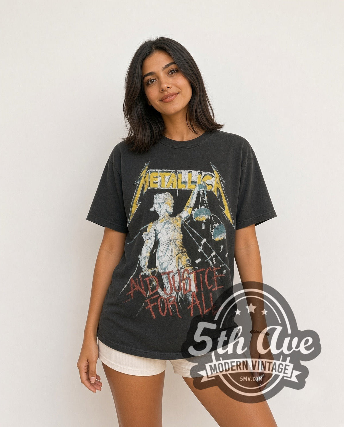 Metallica –...And Justice for All World Tour 1989 – Vintage Band T-Shirt