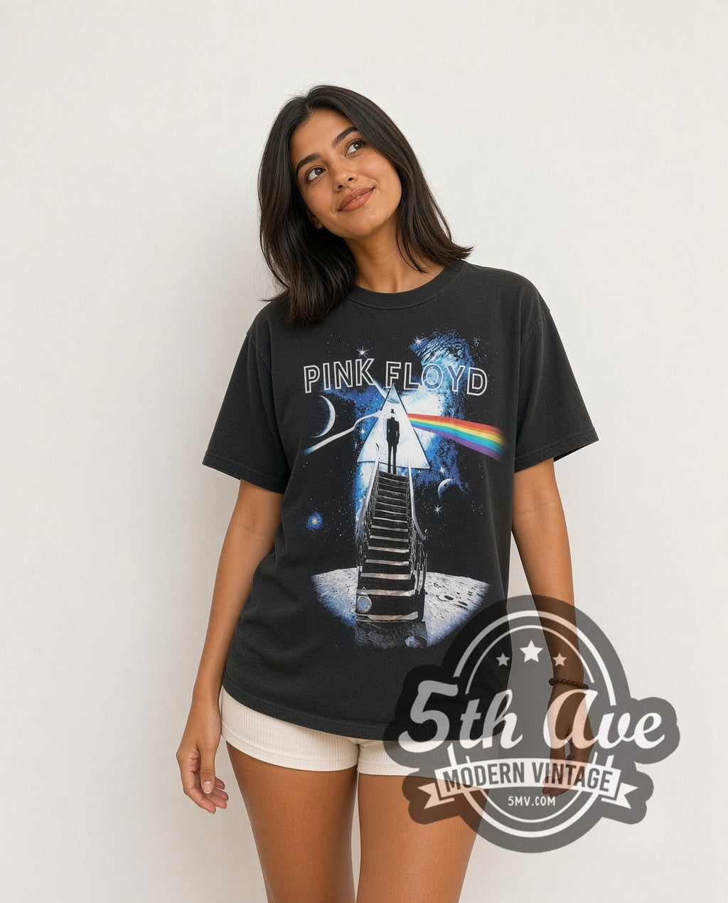 Pink Floyd – Stairway Pyramid Moon Spectrum – Vintage Band T-Shirt