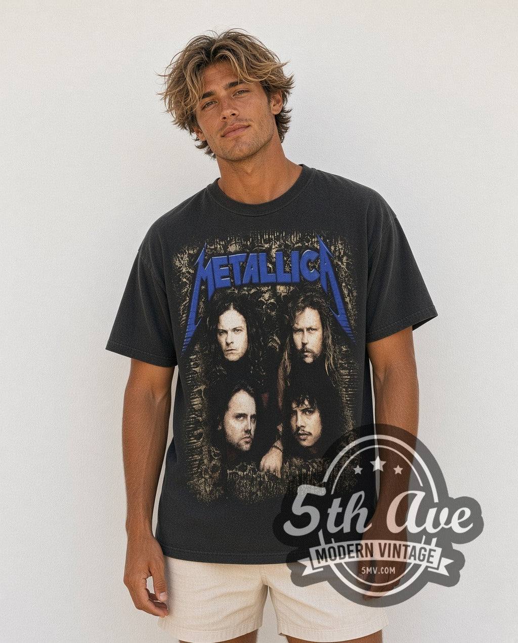 Metallica – Enter Sandman – All Over Print – Vintage Band T-Shirt