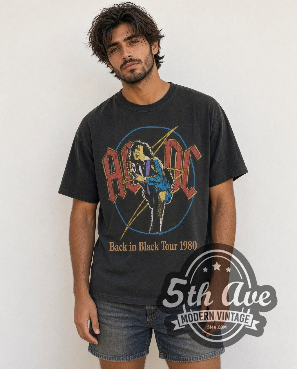 AC/DC – Back in Black Tour 1980 – Vintage Band T-Shirt