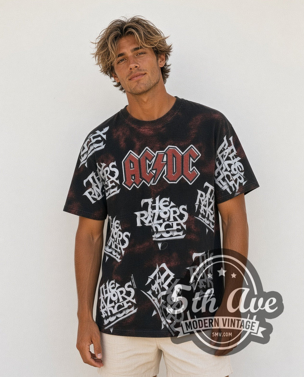 AC/DC – The Razors Edge – All Over Print – Vintage Band T-Shirt