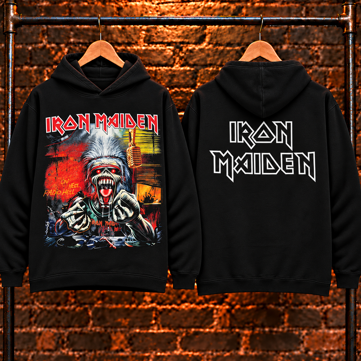 🔥 HOT PICK 🎸 Iron Maiden Hoodie ⚡ Rare Retro Rock Vibes