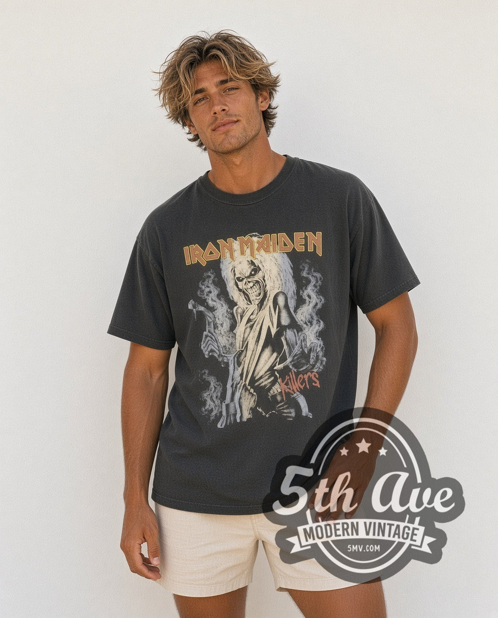 Iron Maiden – Killers Eddie Hatchet Crop – Vintage Band T-Shirt