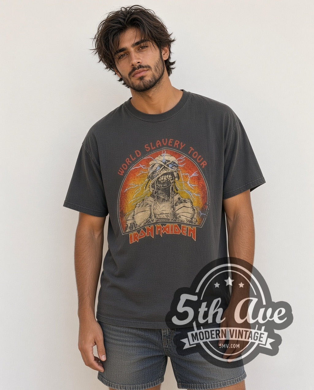 Iron Maiden – World Slavery Tour – Vintage Band T-Shirt