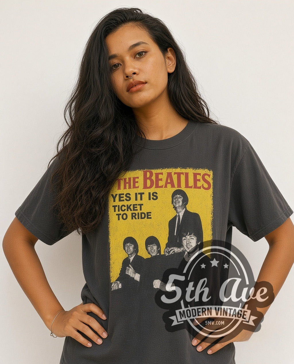 The Beatles – TICKET TO RIDE – Vintage Band T-Shirt