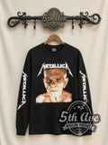 Metallica – Old Man Face – Vintage Band Long Sleeve T-Shirt