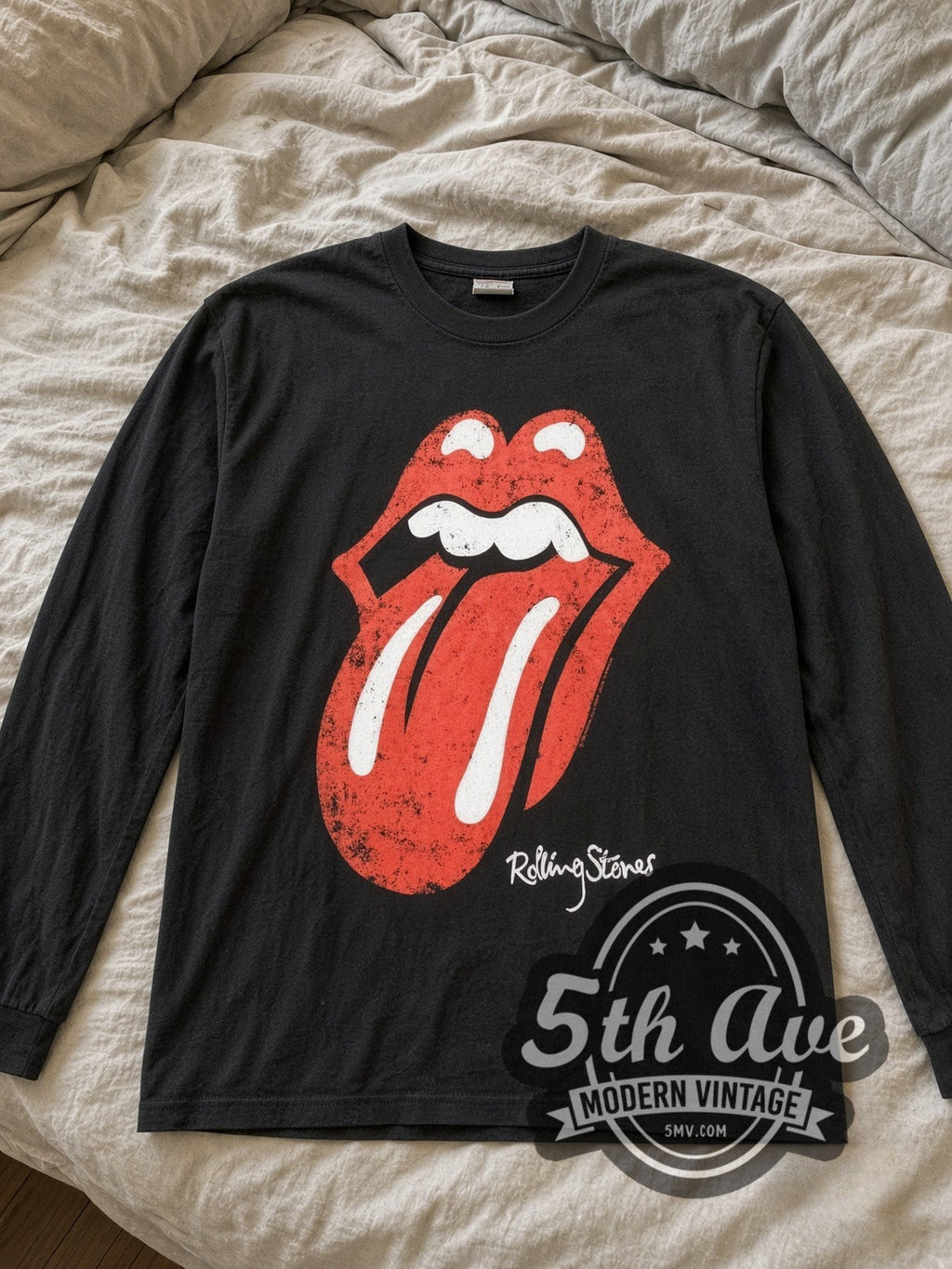The Rolling Stones – Tongue Logo – Vintage Band Long Sleeve T-Shirt