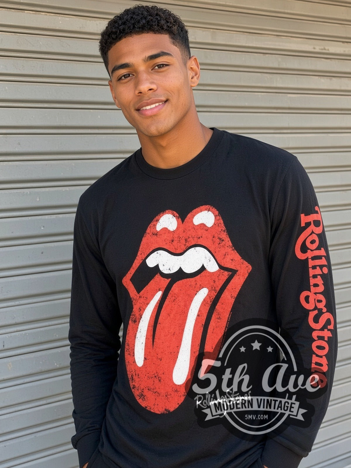 The Rolling Stones – Tongue Logo – Vintage Band Long Sleeve T-Shirt