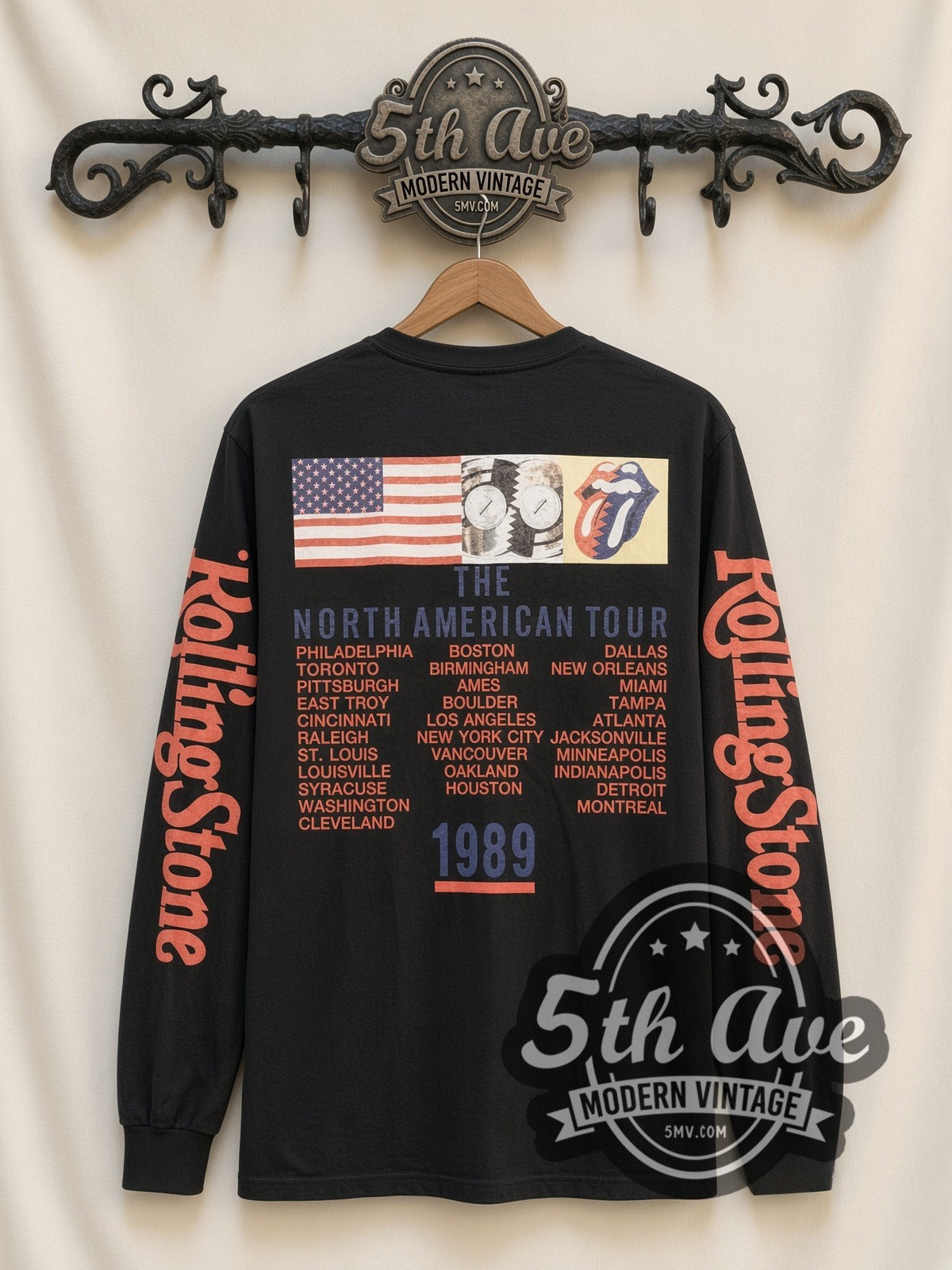 The Rolling Stones – Tongue Logo – Vintage Band Long Sleeve T-Shirt