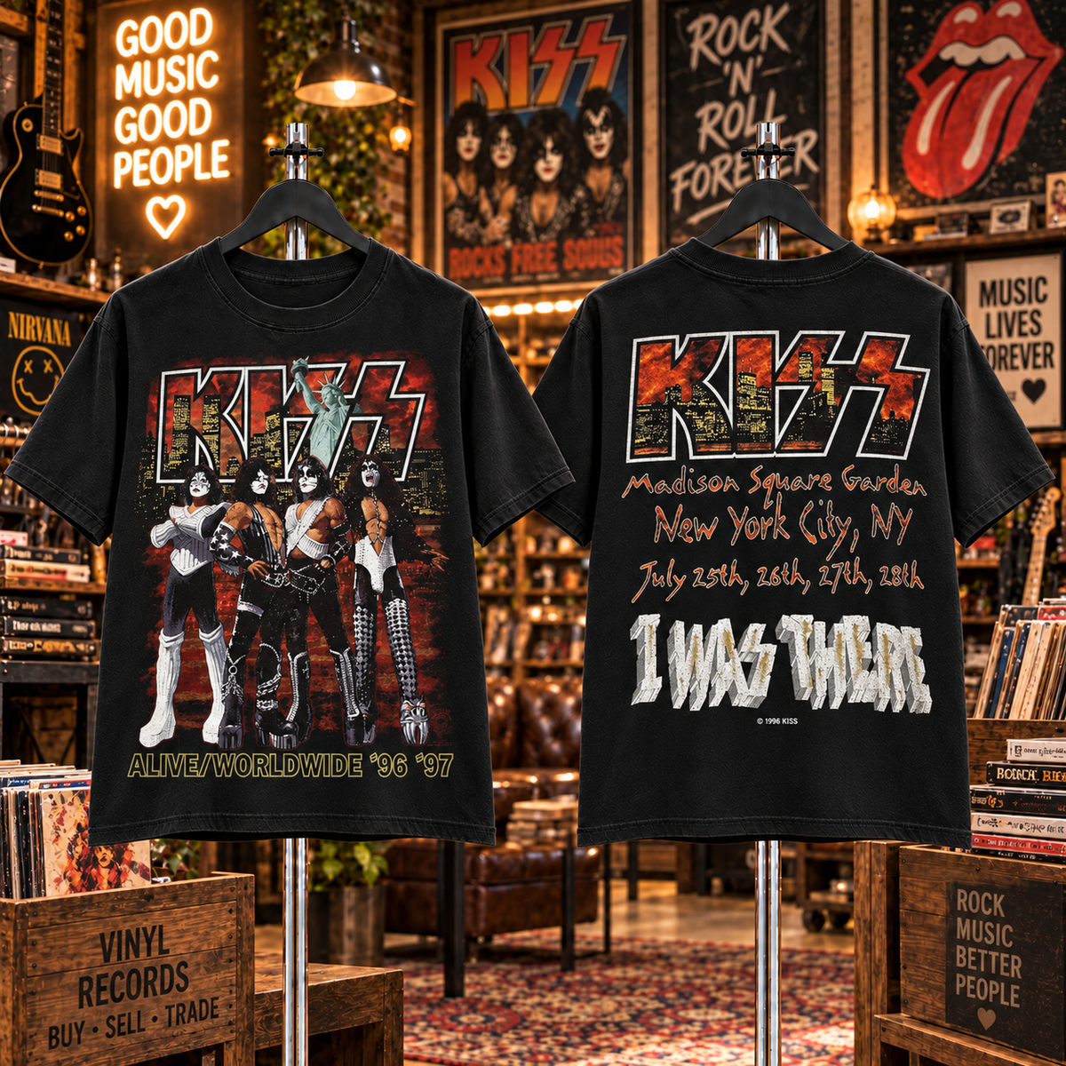 Vintage KISS Band Concert T-Shirt