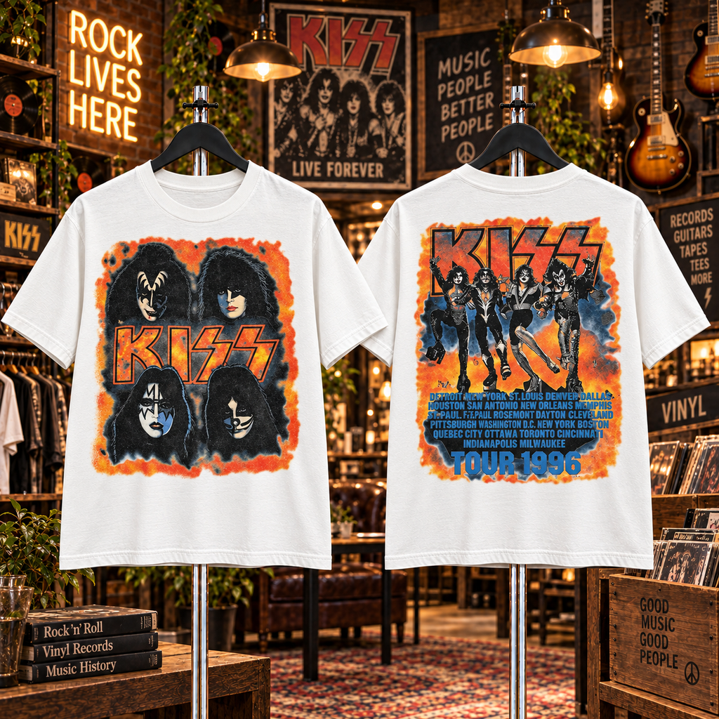Vintage KISS Band Concert T-Shirt