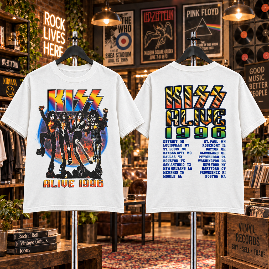 Vintage KISS Band Concert T-Shirt