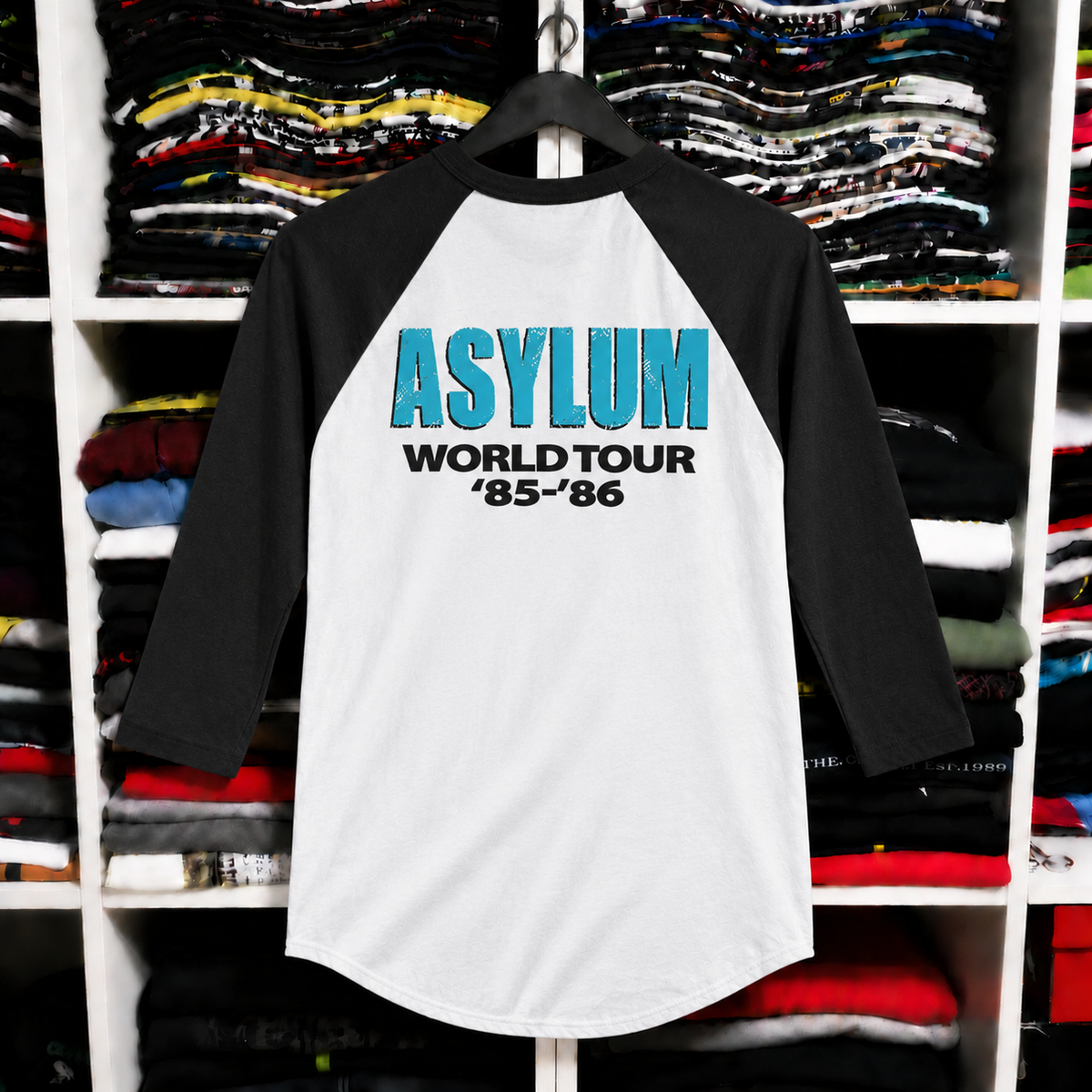 KISS Asylum World Tour raglan shirt