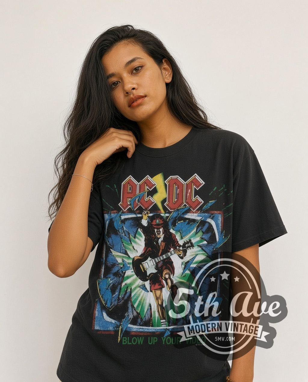 AC/DC – Blow Up Your Video (Black) – Vintage Band T-Shirt