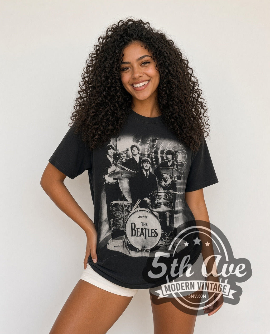 The Beatles – Live Abbey Drums All Over Print – Vintage Band T-Shirt