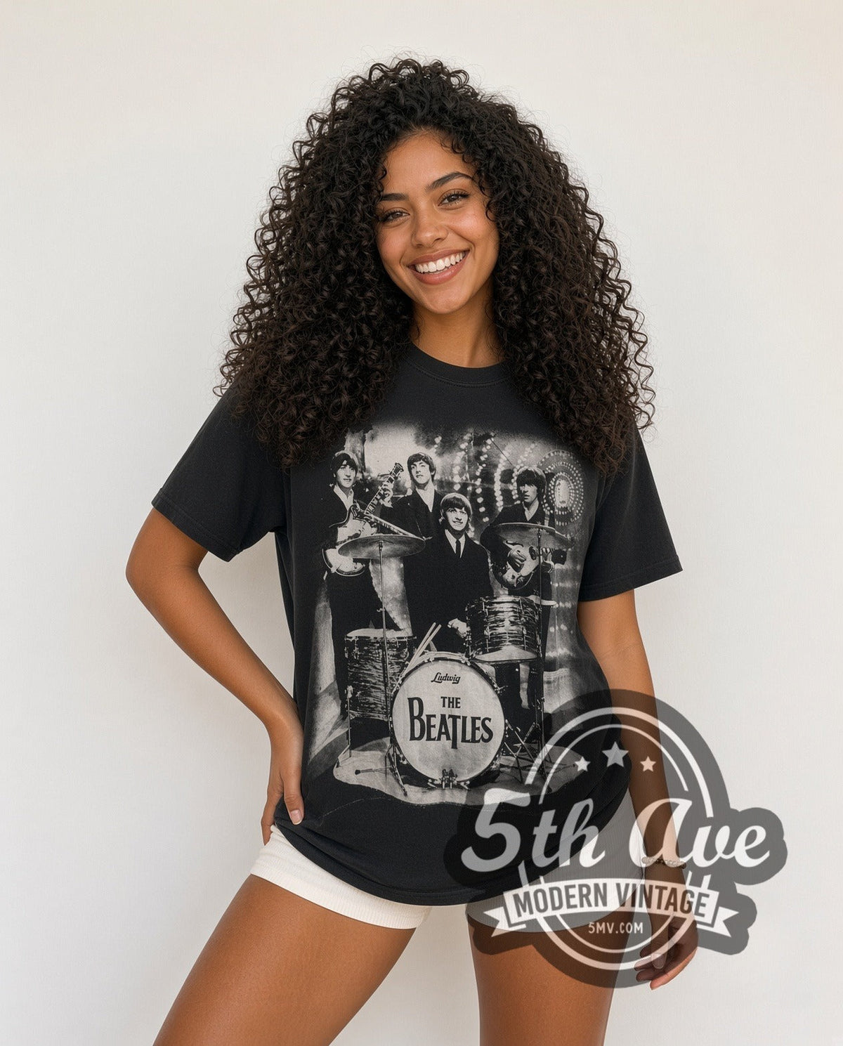 The Beatles – Live Abbey Drums All Over Print – Vintage Band T-Shirt