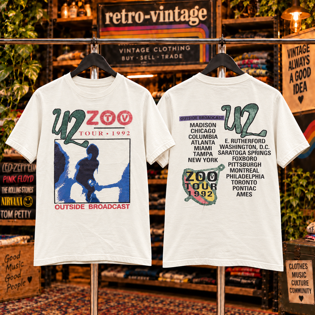 Vintage U2 Zoo TV Tour 1992 T-Shirt